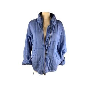 Free People Dolman Quilted Jacket Oversized Zip-up Slouchy S Style 63857528